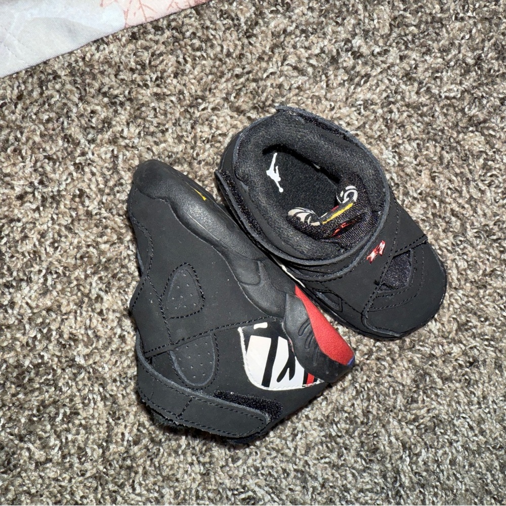 Kids Black and Red Shoes